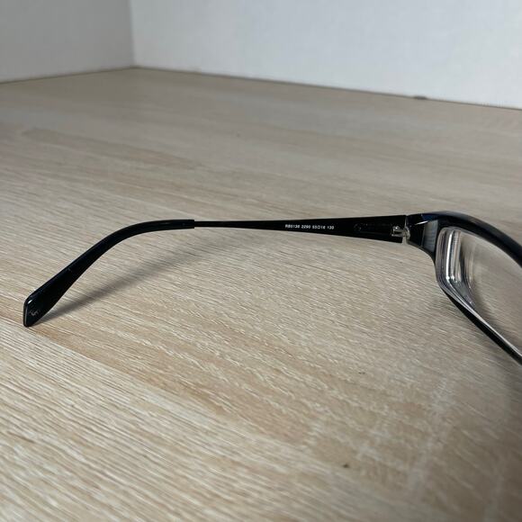 Ray-Ban RB5136 2290 Eyeglasses Tortoise Shell Black Frames Titanium 53-16-130 - Picture 4 of 8